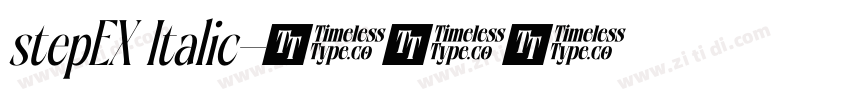 stepEX Italic字体转换
